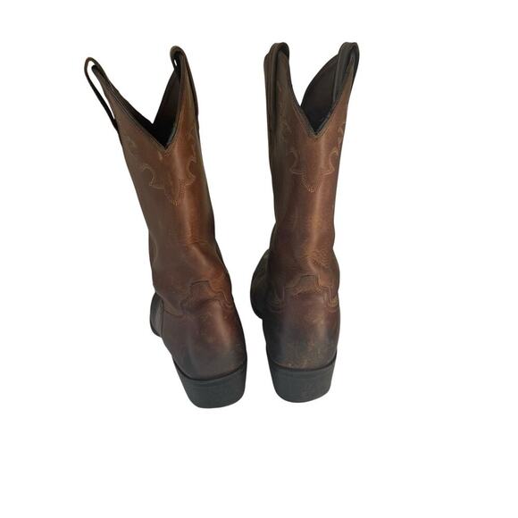 Ariat Men’s Western Cowboy Boots Size 10 D Brown Leather Style 34025 Rubber Sole - Picture 5 of 7